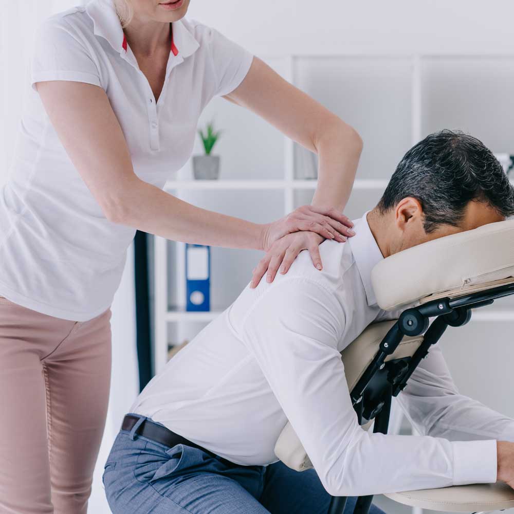 Chair Massage Services by HealthFairs.Com